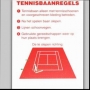 tennisbaan regel bord
